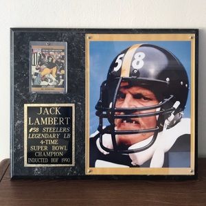 Jack lambert #58 STEELERS SUPER-BOWL